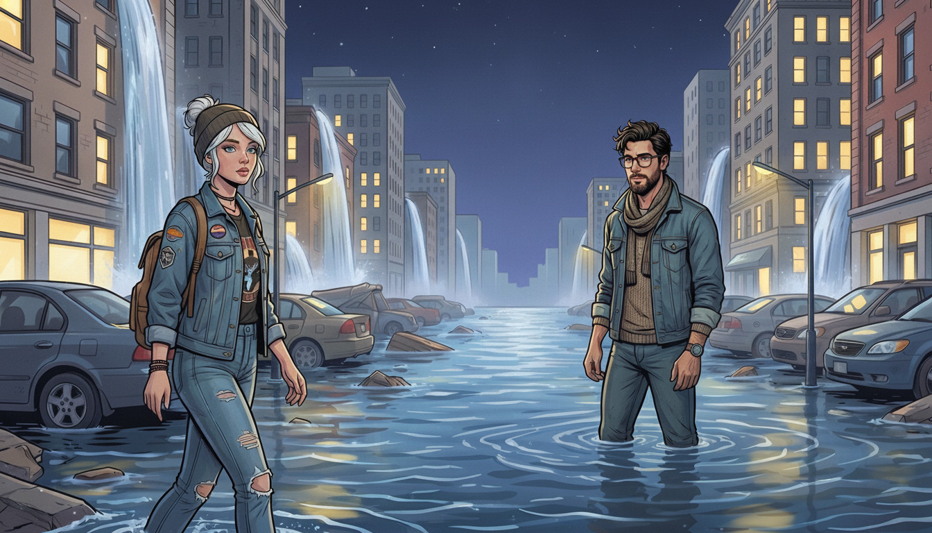 Two dreamers meeting in the same dreamed city